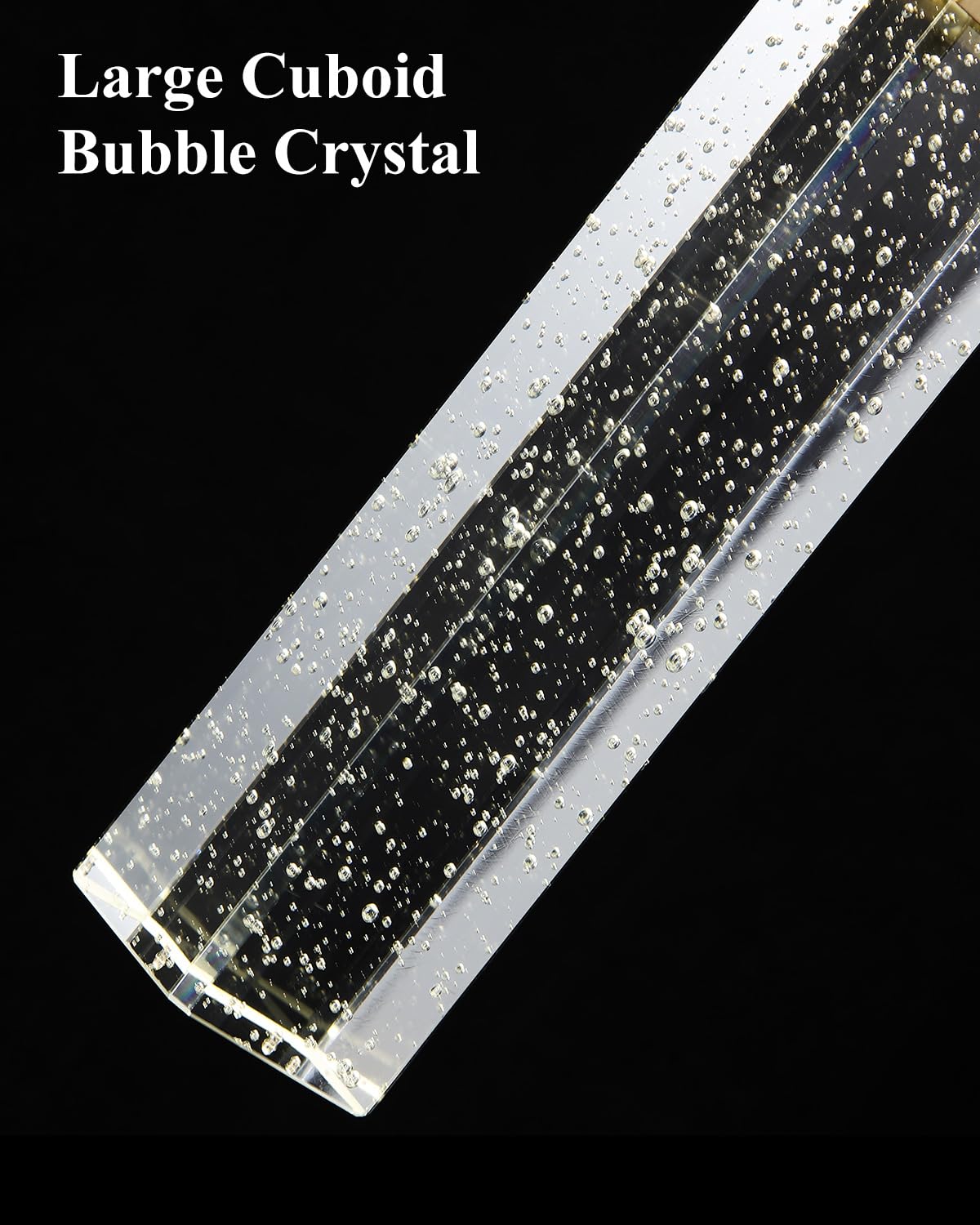 Mecgirn Modern Crystal Pendant Lights for Kitchen Island, Brushed Gold Pendant Light Fixtures 3 Pack, Bubble Crystal Pendant Lighting for Bar Over Sink, GU10 Base (Bulb Not Included)