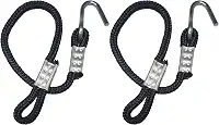 Corda Extensora Para Rede de Descanso 84 cm com ganchos 01 par PRETA