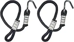 Corda Extensora Para Rede de Descanso 84 cm com ganchos 01 par PRETA