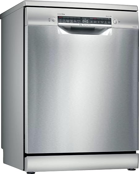 Bosch 14 Place Settings free-standing Dishwasher for Indian Utensils (SMS6HVI00I, Fingerprint free steel)