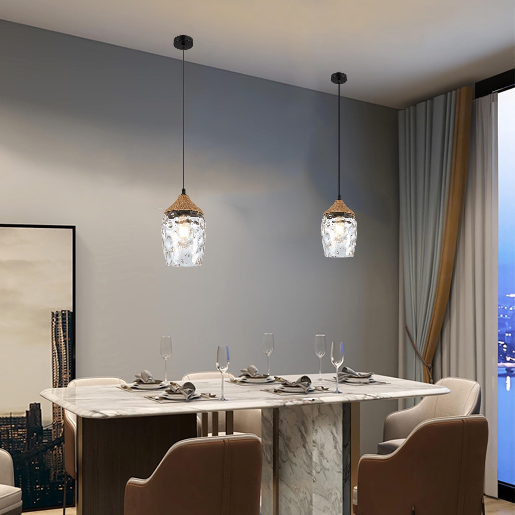 Rope Ceiling Light Silver