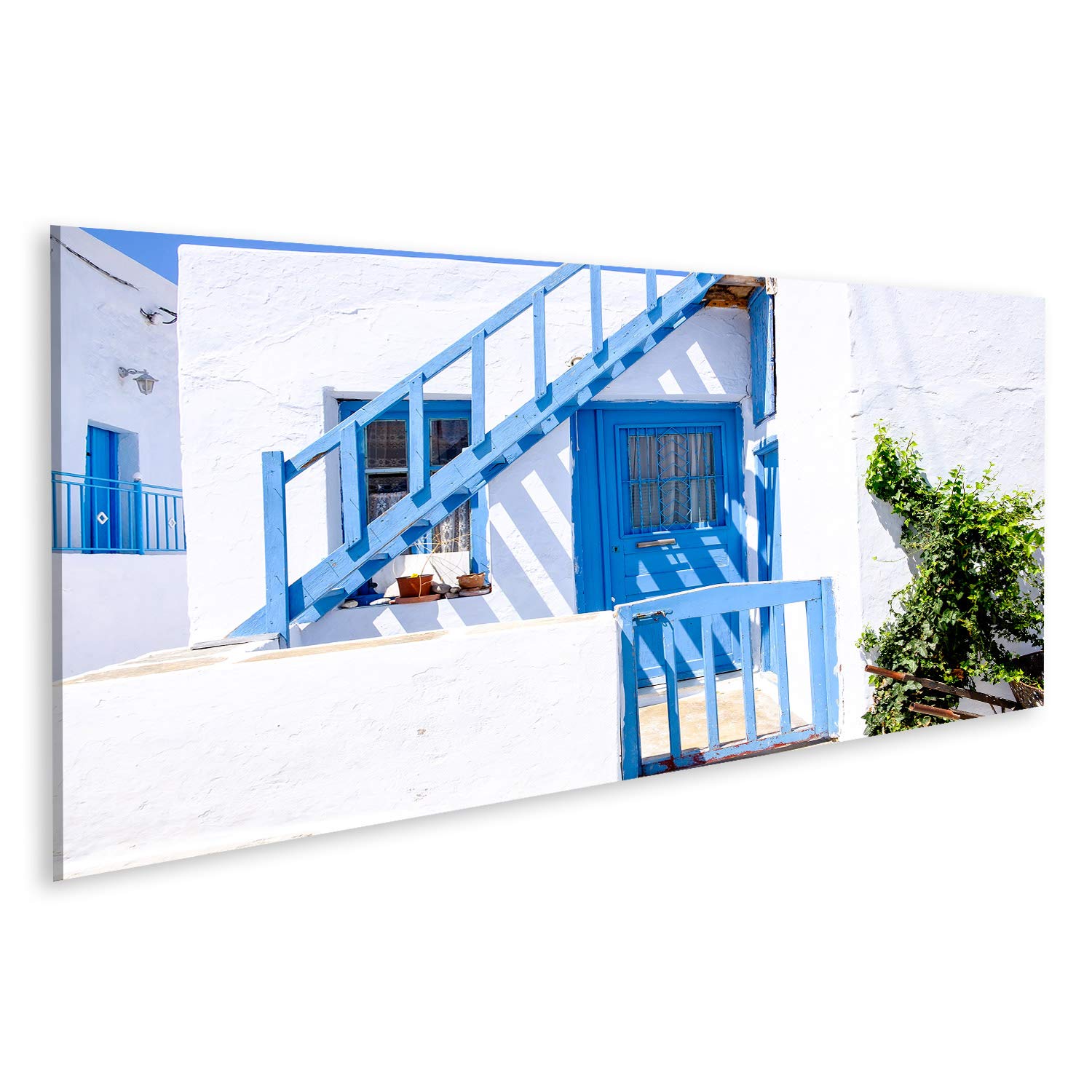 Quadro Su Tela 100x57 Cm: Porte E Finestre Di Plaka, Milos - Stampe E Poster Murali Di Alta Qualità
