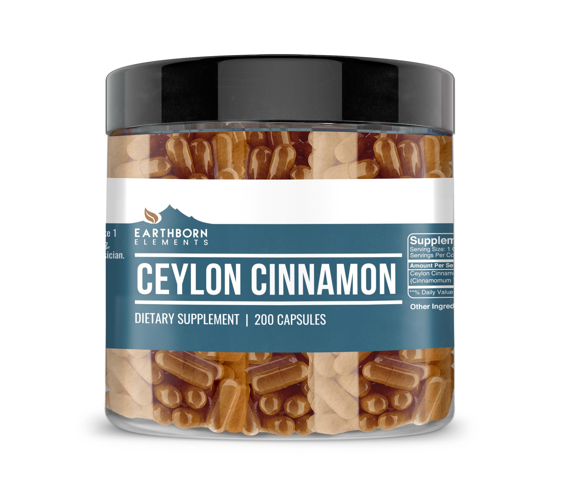 Earthborn Elements Ceylon Cinnamon 200 Capsules