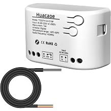 Zigbee 1CH 85-250VIntelligent Temperature Sensor,High Precision Waterproof Probe Sensor,Wireless Intelligent Monitoring,Tuya app Remote Smart Switchtuya zigbee hub needed