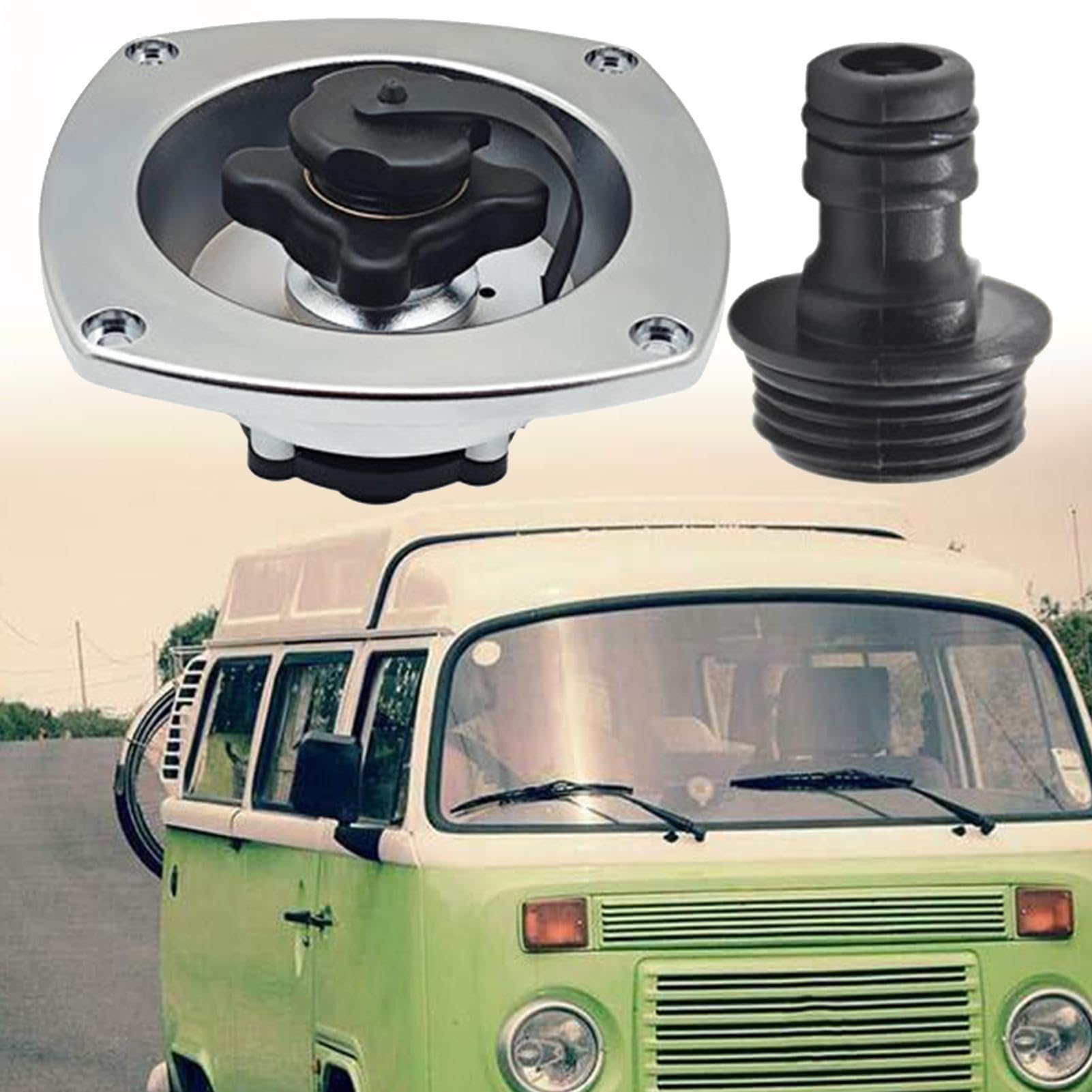 Entrée d'eau pour camping-car avec clapet anti-retour, entrée d'eau avec clapet anti-retour, pression d'eau régulée sûre, connexion facile pour camping-car, marine, bateau