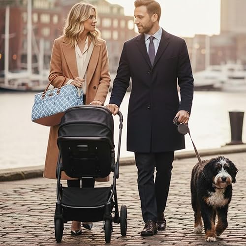 Miniatura 2 de DOKUS & CO Luxe - Bolso para pañales extragrande plegable para el hogar, viajes y coche, bolsa de pañales lista para el hospital, ideal para regalos