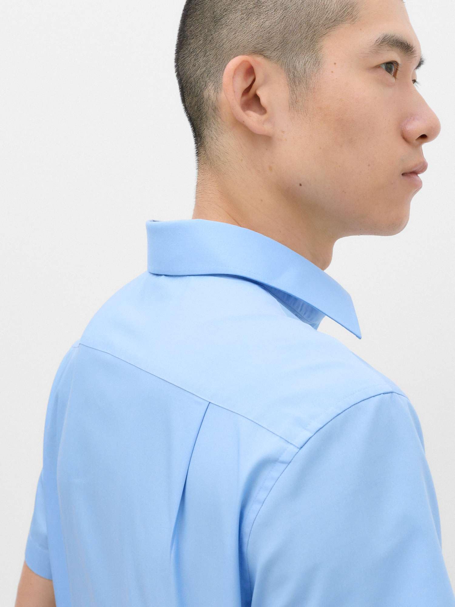 Marks & Spencer Camisas Fáciles de Planchar de Manga Corta para Hombre Pack de 3, Ajuste Normal