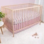 The Peanutshell 3 Ensemble de literie pour bébé en pièces pour filles - Nouveau-né, nourrisson & Ensemble de lit pour nourrisson avec feuille de lit encastrée, consolateur à volants de poussière - Chanson de papillon