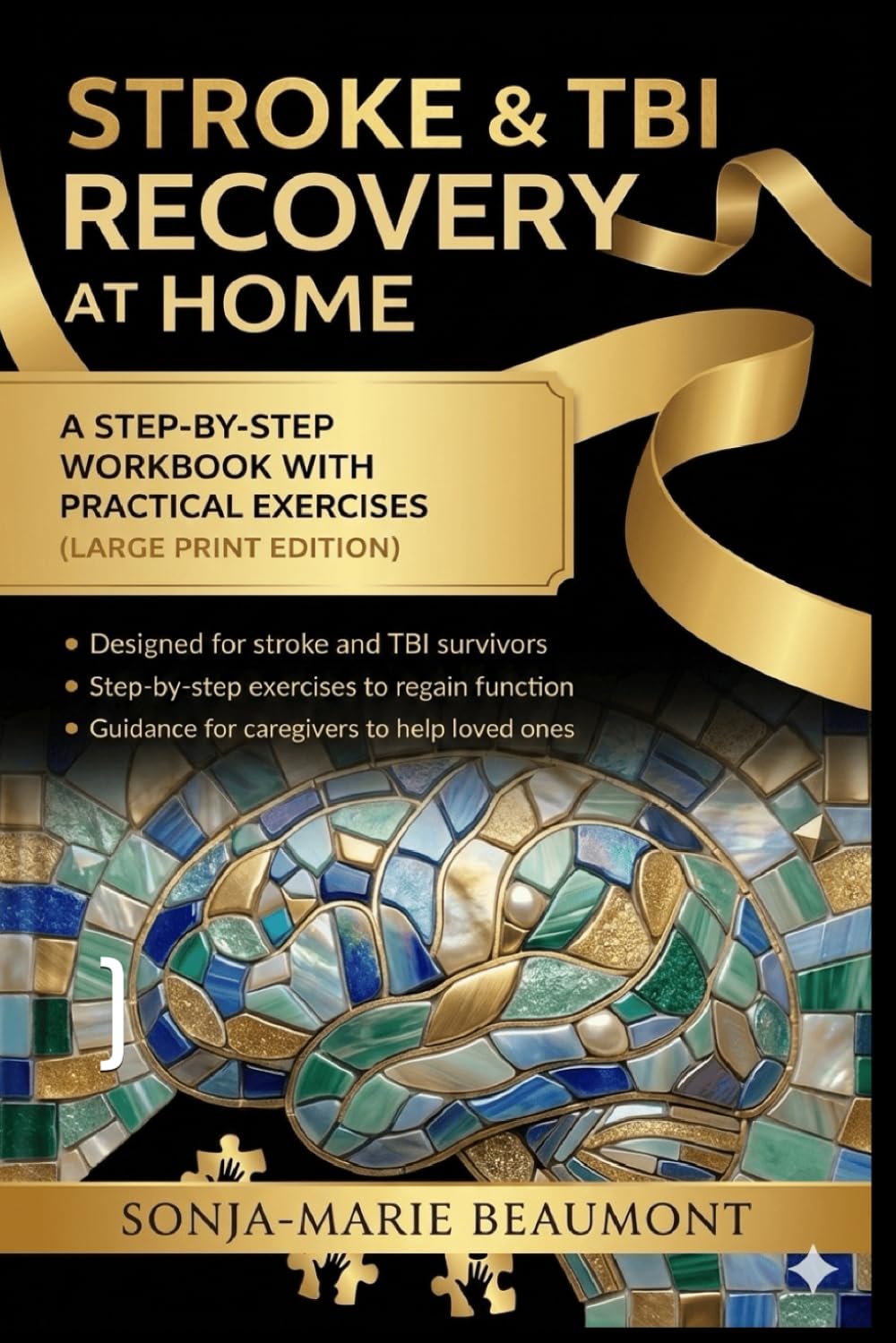 STROKE & TBI RECOVERY AT HOME: A STEP BY STEP WORKBOOK & PRACTICAL EXERCISES ( LARGE PRINT EDITION) (HEADFIRST REHAB)