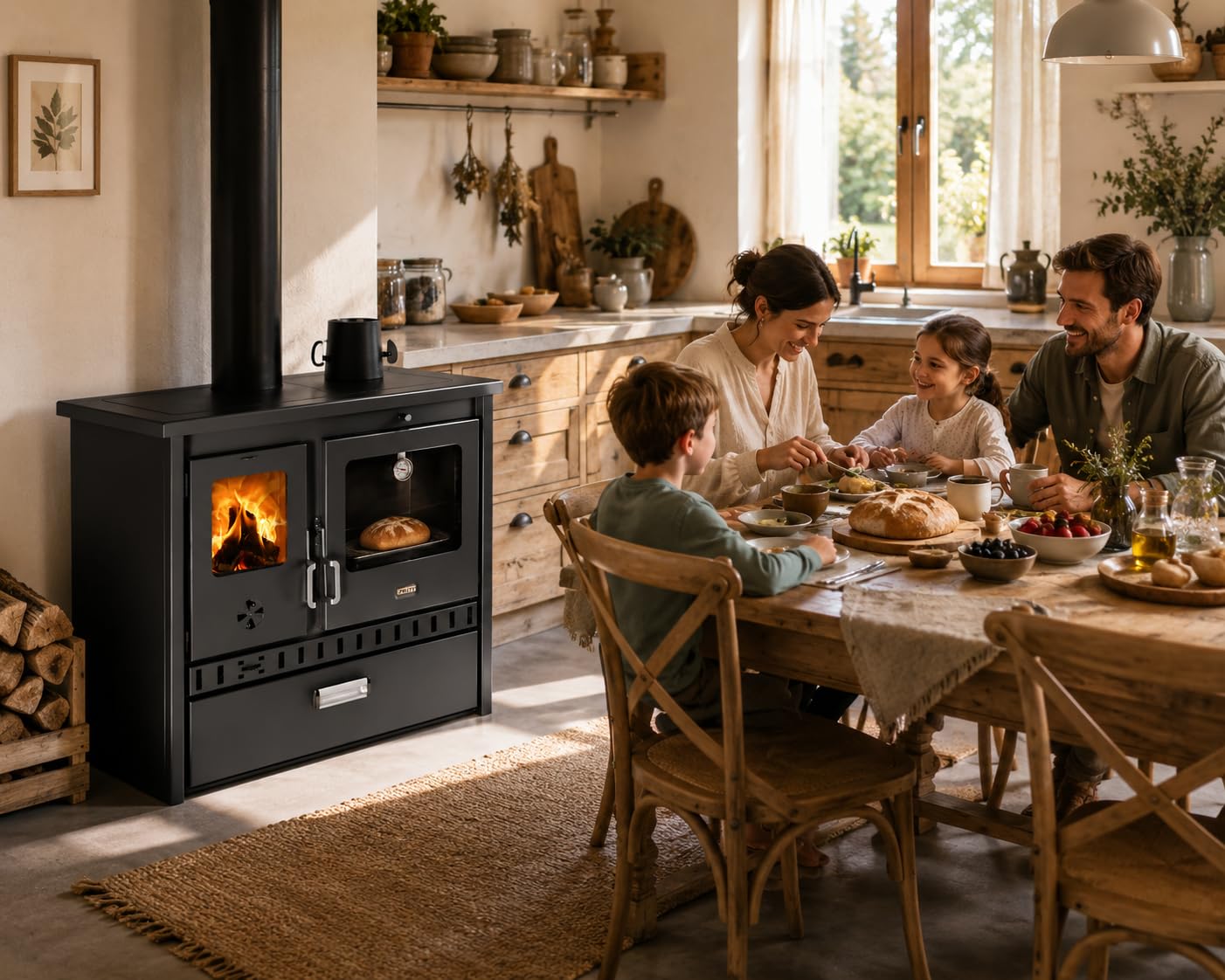 Prity 1P36 D - Stufa a legna da 10 kW