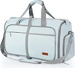 Ytonet Foldable Garment Bags for Travel, Convertible Travel Sports Duffel Bag, Blue, Foldable
