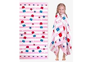 Girls Beach Towels Large Size (28 x 57 In) for Big Kids...