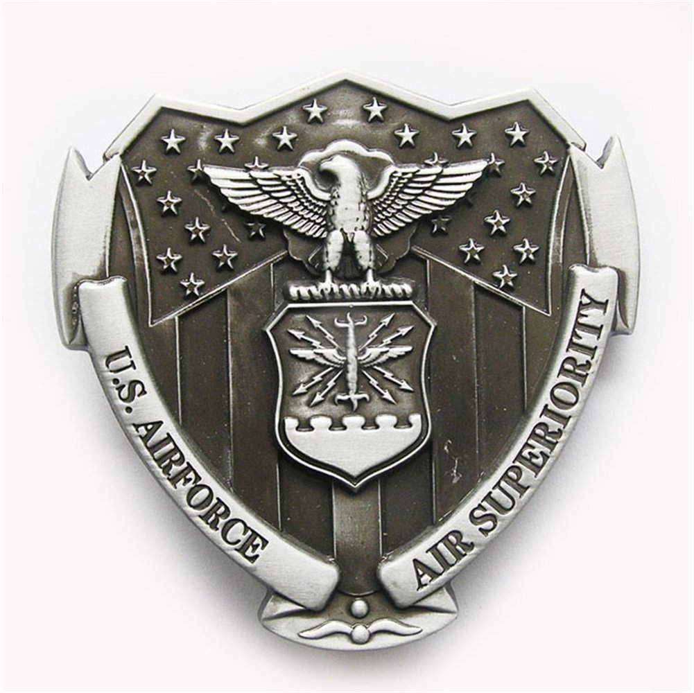 JEAN'S FRIEND Vintage American Pride US Air Hero Flag Belt Buckle Gurtelschnalle