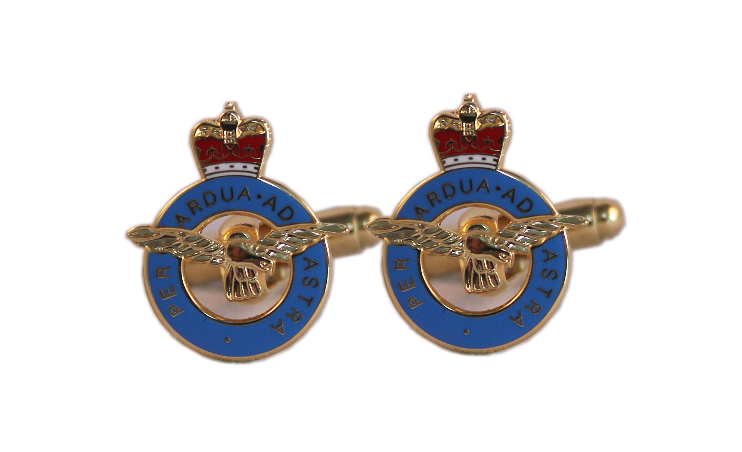 Mess Dress Ltd Men's Enamel Raf Cufflinks, Royal Air Force Cufflinks