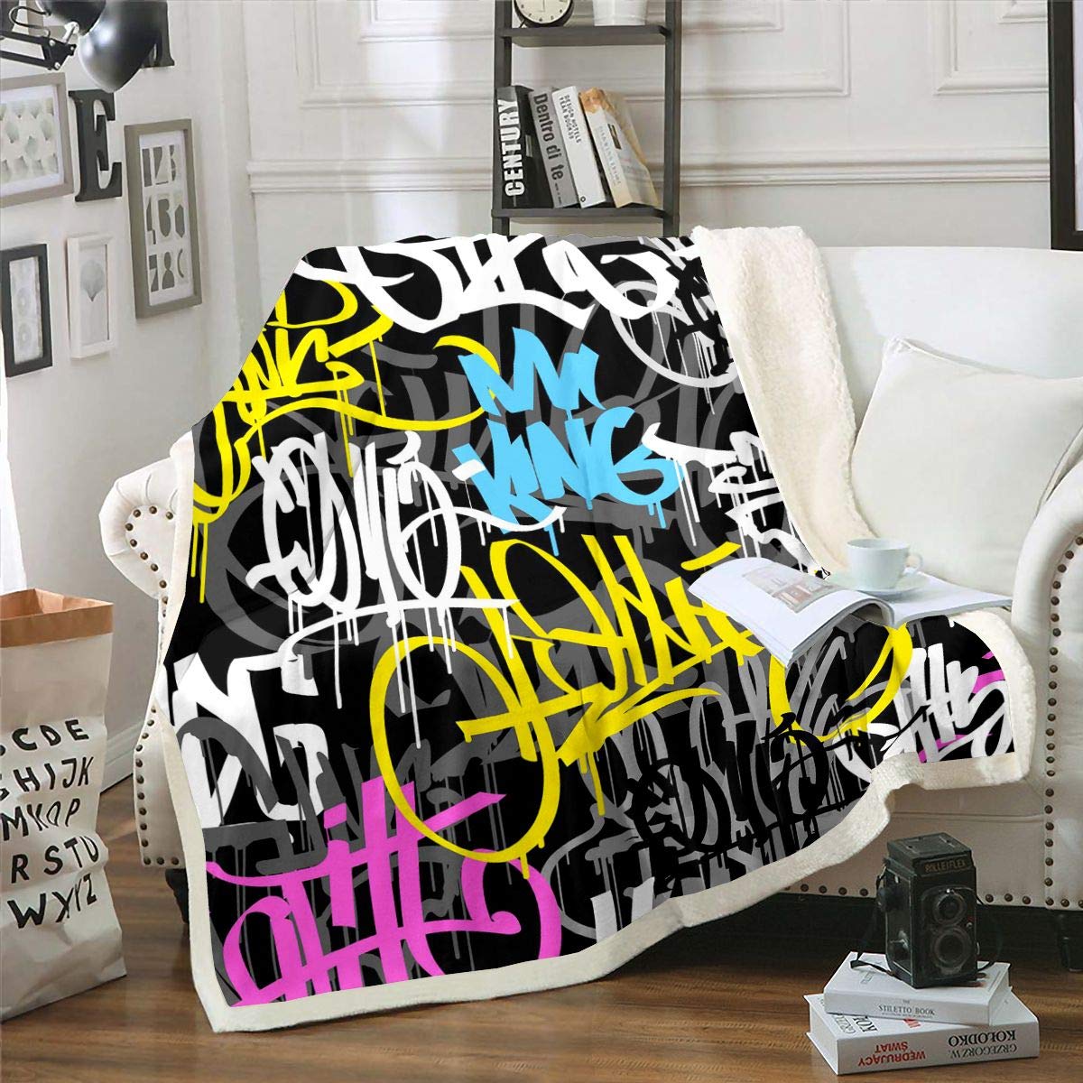 Hip Hop Sherpa Coperta in pile per la cultura stradale con
