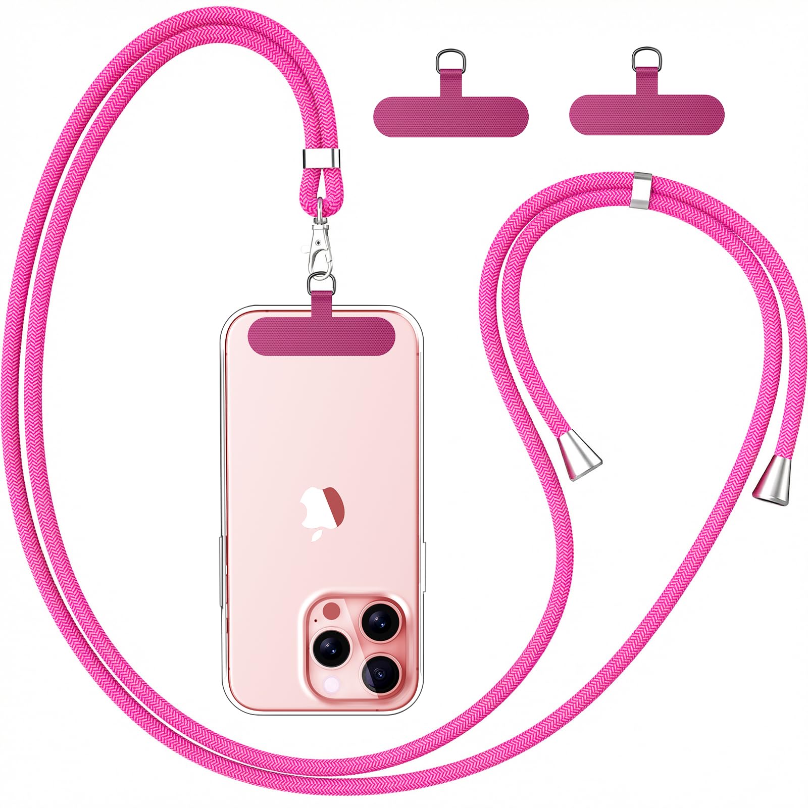 caslord Handyband Universal, Handy Lanyard mit Universelles Patch, Handyband mit Hülle kombinierbar, Einstellbar und Abnehmbar