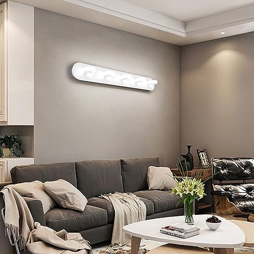 Miniatura 6 de Luces de tocador de 36 pulgadas de 5 luces de 25 W sobre espejo de pared, espejo de maquillaje de baño, luz frontal LED de iluminación interior para