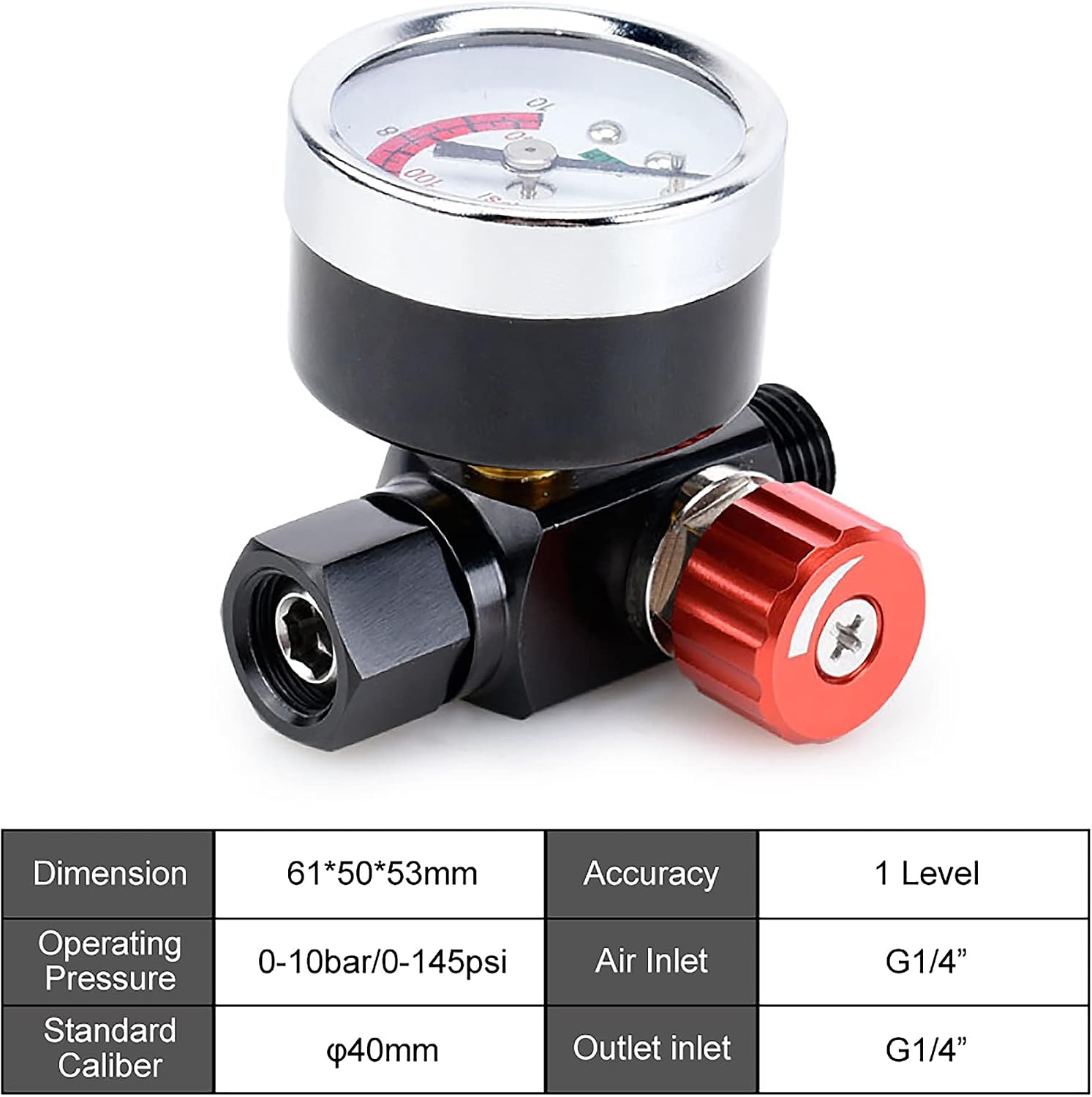 Detailed view of the AEROPRO A608 spray gun components