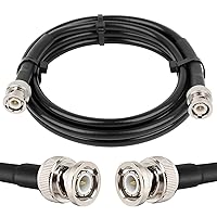 Vista 24 de RG8X - Cable coaxial BNC macho a BNC macho de 3 pies, 2 unidades, 50 ohmios, pérdida ultra baja para antena, radio RF, módem, osciloscopio