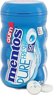 لبان خالٍ من السكر بنكهة النعناع النقي من مينتوس، 61.25 جرامًا