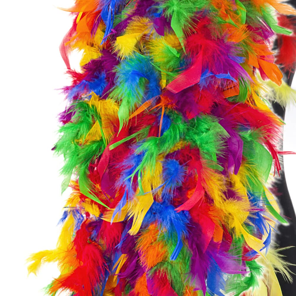 Federboa Weihnachten 200cm - Truthahnfedern Schal Für Karneval & Party