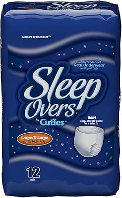 Sleepovers Youth Pants, Large/X-Large, 12 Count
