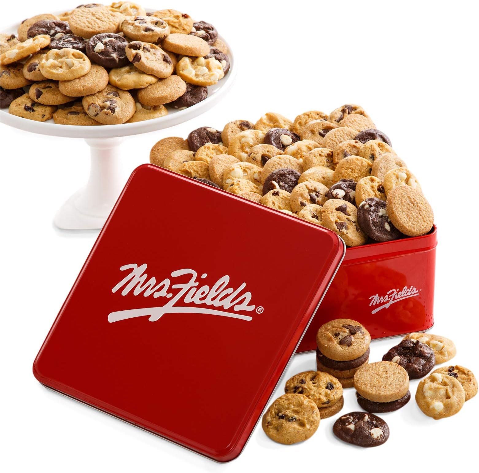 72 Nibblers Bite-Sized Cookies Signature Tin - Assorted with 5 Classic Cookie Flavors