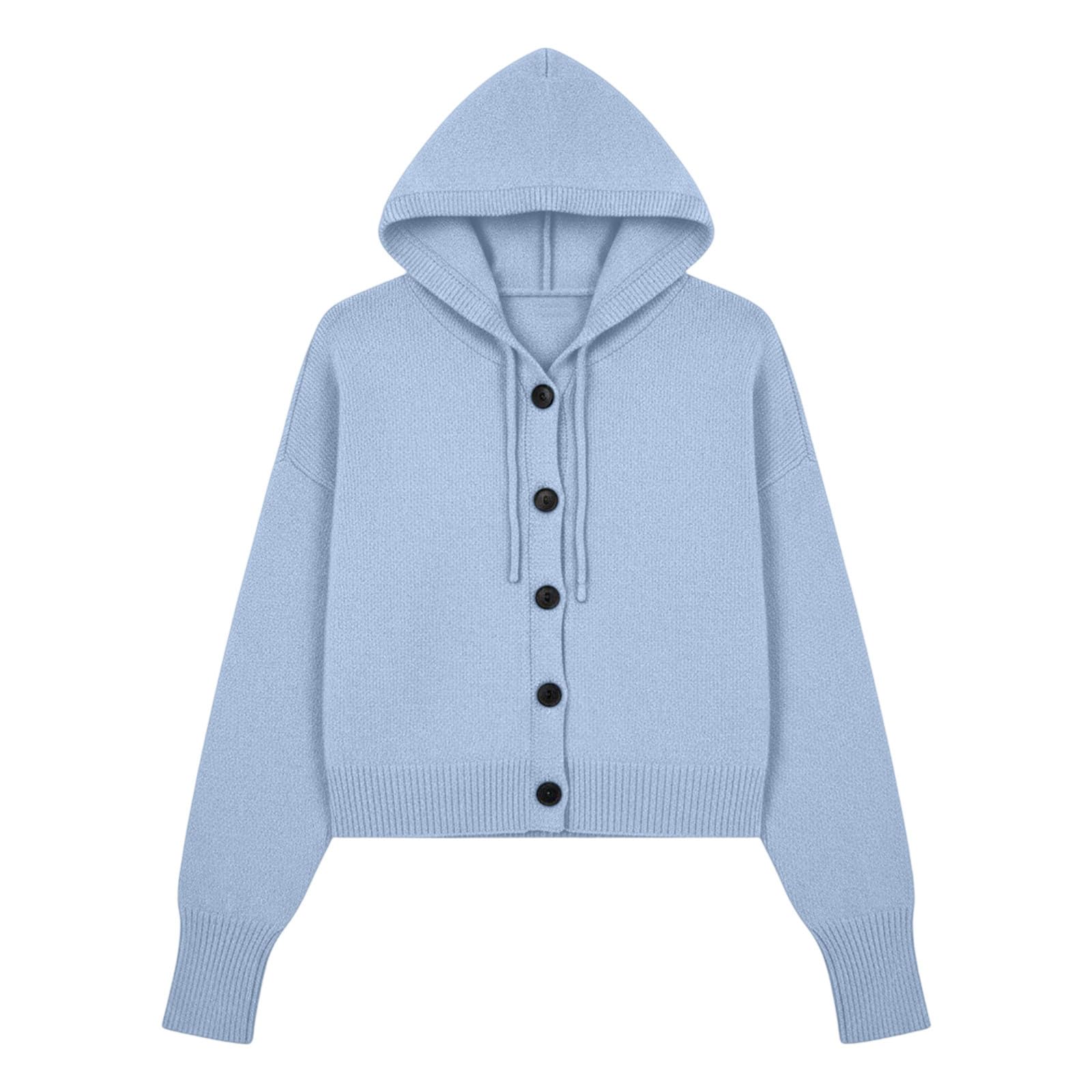 Gilet Femme Tricoté, Fermeture Boutonnée, Manches Longues, Format Court