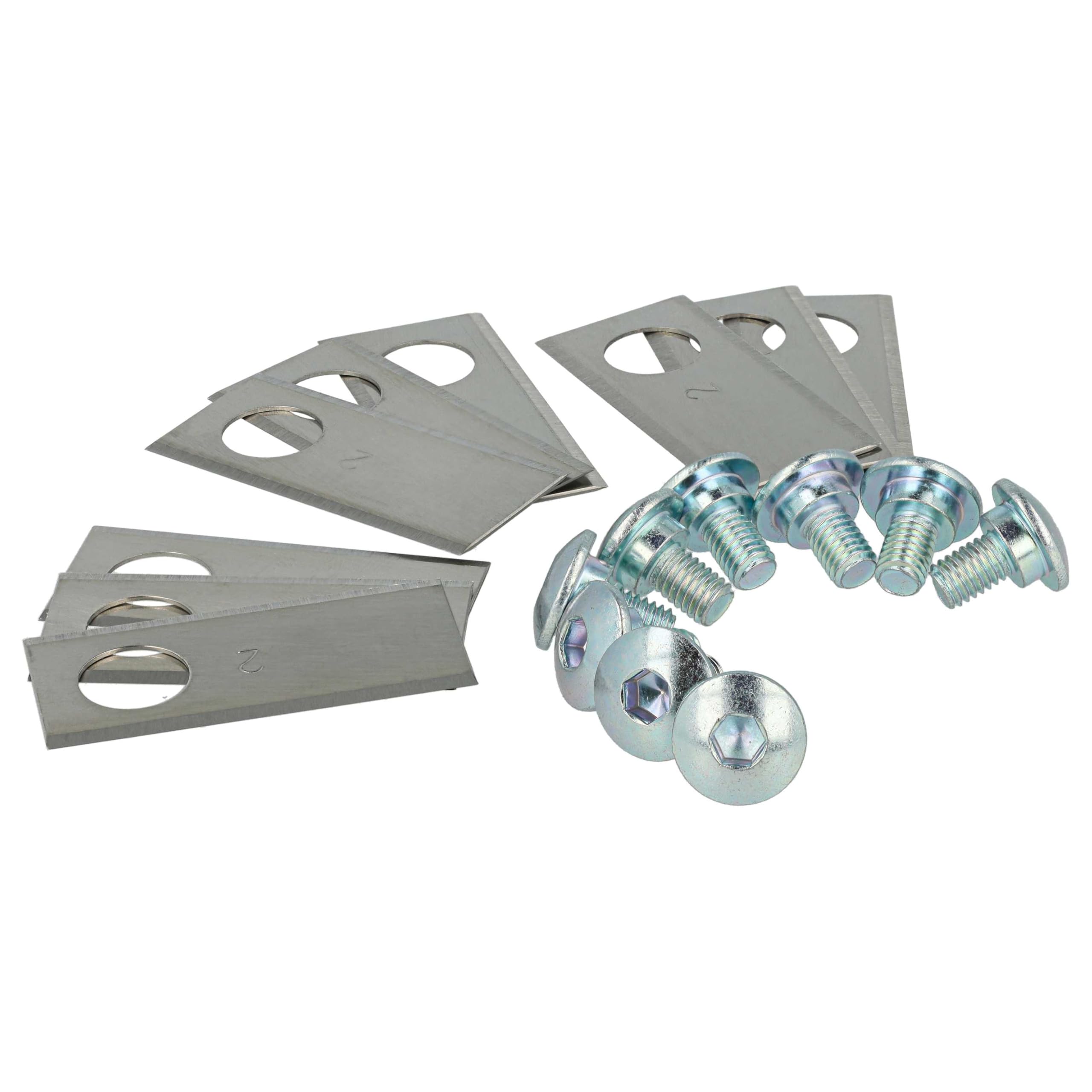 vhbw 9 x ostrza do kosiarek Honda Miimo 310, 520, 3000, HRM 310, HRM 520, HRM 3000 – (stal nierdzewna, 0,75 mm) ostrza zapasowe