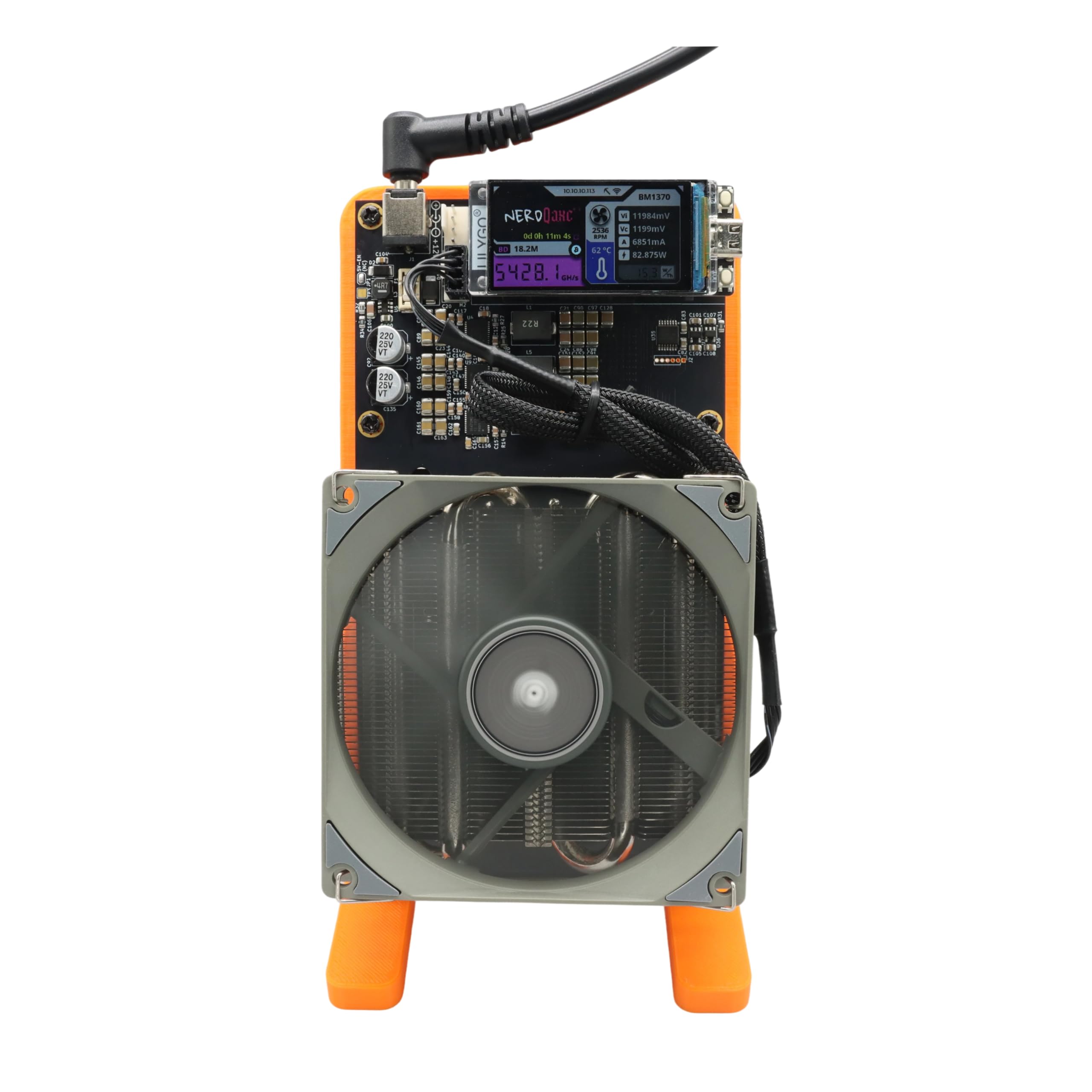 Amazon.com: Fully Open-Sources Bitcoin Miner NerdQaxe++ 4.8TH/S 68W  Powerful High Efficiency Crypto Asic Miner Bitcoin Lottery Miner with 120W  PSU : Electronics