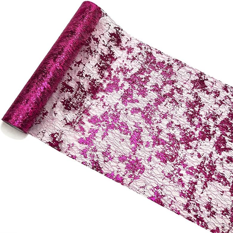 Metallic Gold fine mesh Table Napkin Rolls, Shimmering, Gold Table Decorations for Event Parties, Weddings, Birthday Parties, Christmas and More. (Coffee Rose Gold, 2 Pieces (60 feet Each))