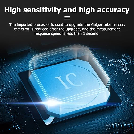 Nuclear Radiation Detector Handheld with LCD Display Radioactive Tester Geiger Counter Household NR-750/NR-850/NR-950(Blue)