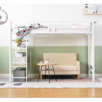 ポップ【高さ90cm/ホワイト】ロフトベッド パイプベッド シングル ロフトベッド ホワイト」の人気商品一覧 | 安い商品を通販サイト