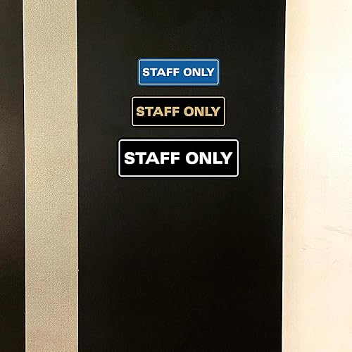 Miniatura 2 de All Quality Letrero estándar para pared o puerta  Fácil instalación  Señales de trabajo de oficina  Seguridad mejorada  Plata  Pequeño (1 unidad)