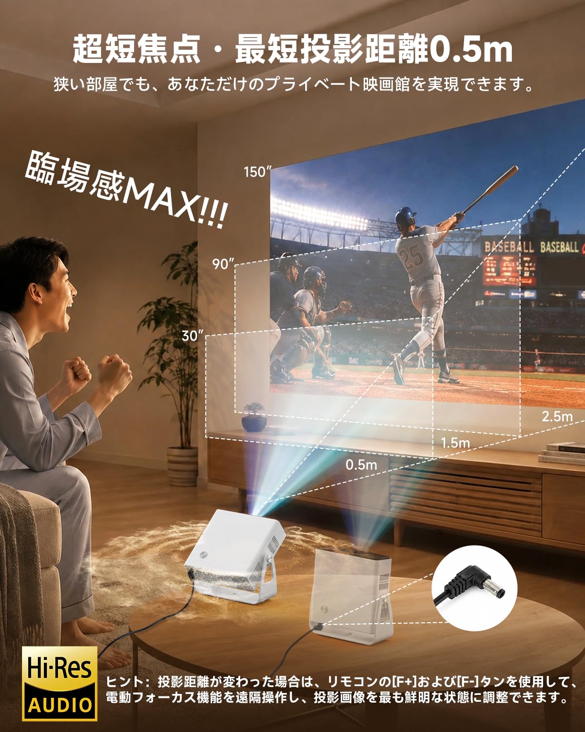 Amazon.co.jp: CeLunar D2 プロジェクター 家庭用 小型 【最新Android