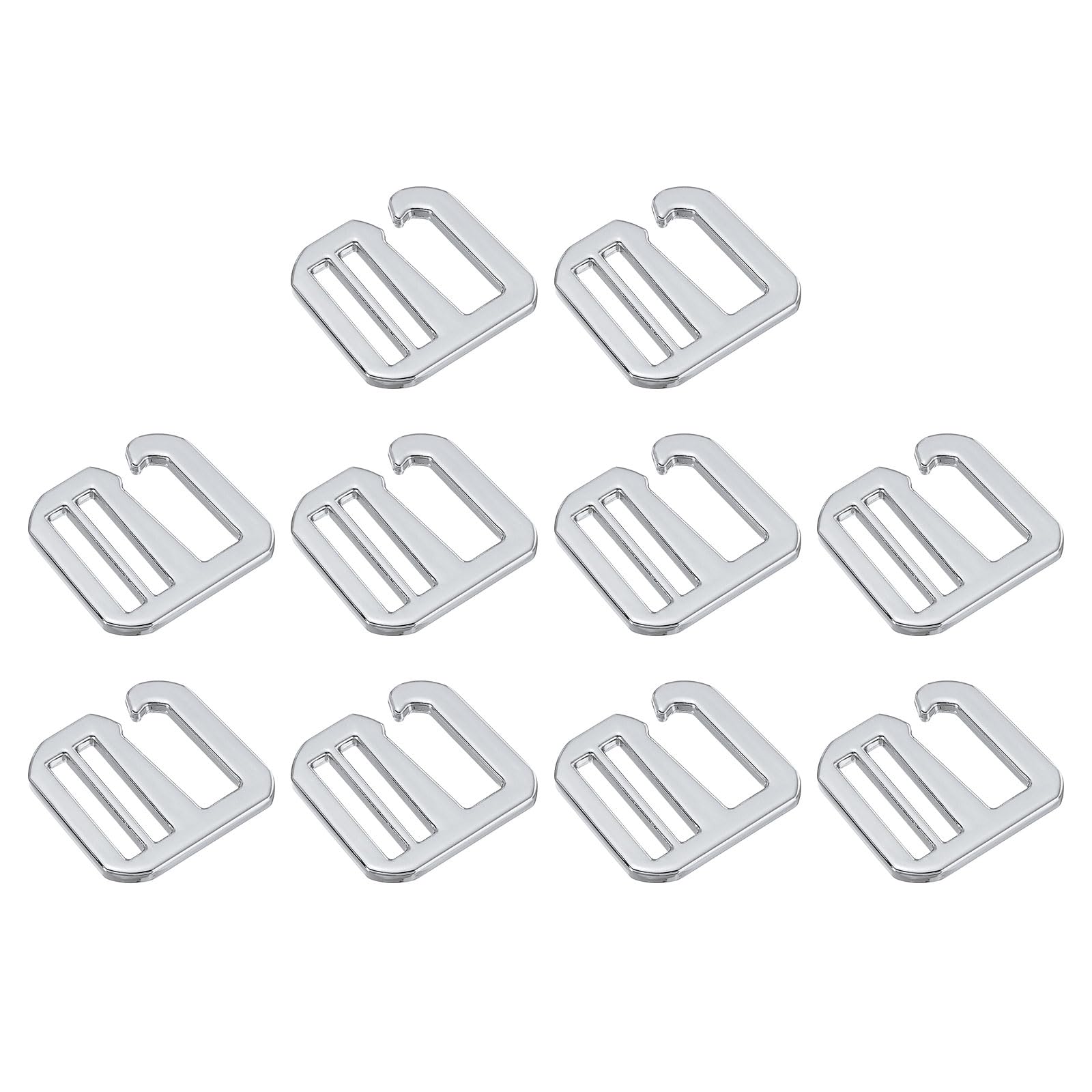 QUARKZMAN 4 stuks 20 mm riemgespen met G-haken, van metaal, platte