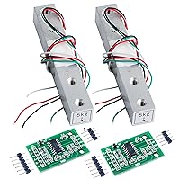 Vista 14 de 2 unidades de 2.2 lbs 11.0 lbs 22.0 lbs 44.1 lbs sensor digital de peso de células de carga miniatura de alta precisión para Arduino DIY Electronic