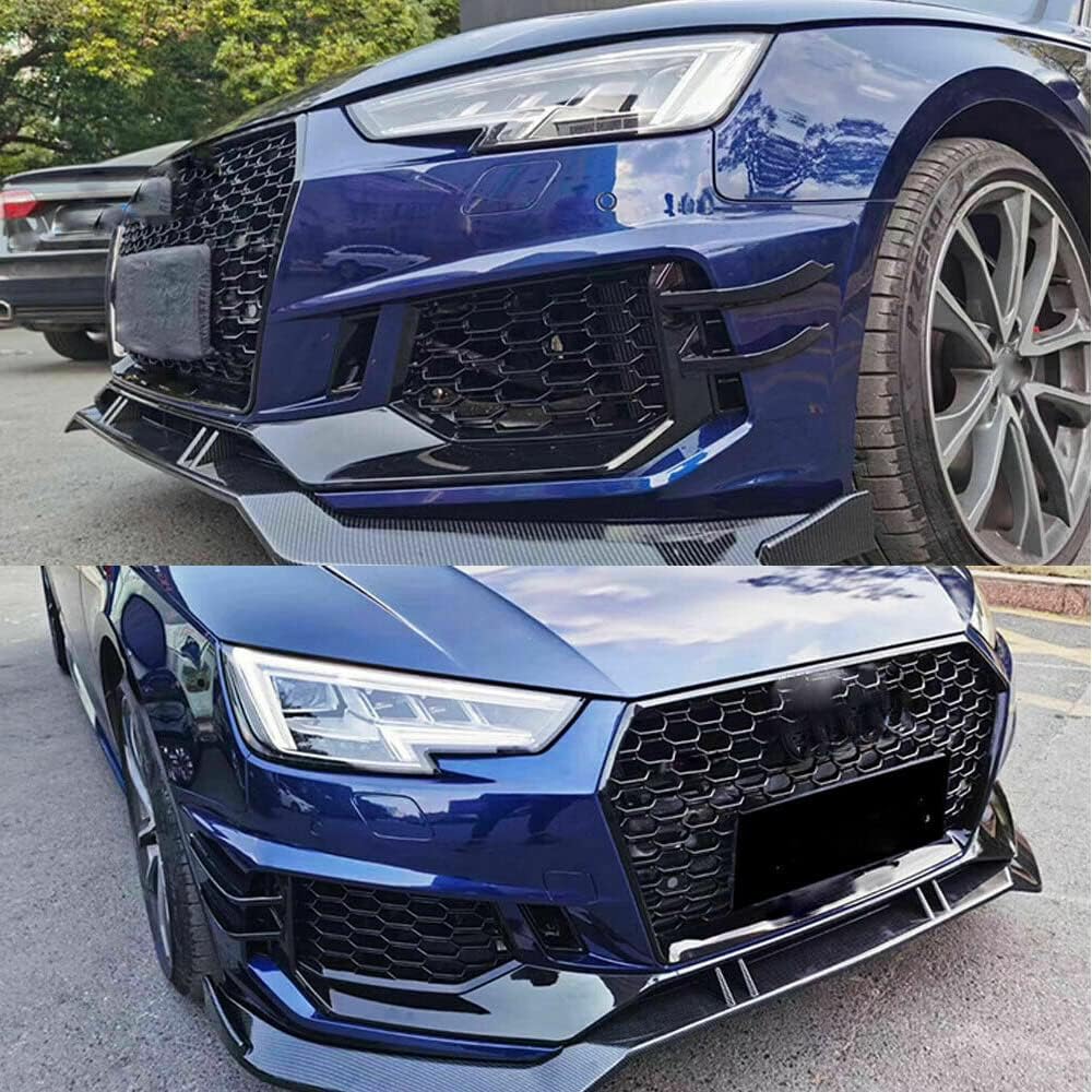 Carbon Fiber Front Bumper Splitter for Audi RS6 RS7 2012-2015 Add on Style Front Bumper Lip Splitter Fins Factory Outlet