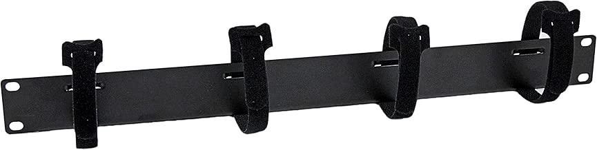 StarTech.com Cable Management Panel with Hook and Loop Strips for Server Racks - 4-Loop Cable Organizer - 1U (CMVELC1U) - coolthings.us
