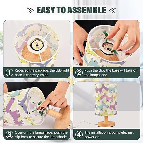 Miniatura 4 de Table Lamps Nursery Night Light Elegant Colorful Cartoon Cute Dogs Table Lamp for Kids Room lámparas de mesa de Noche