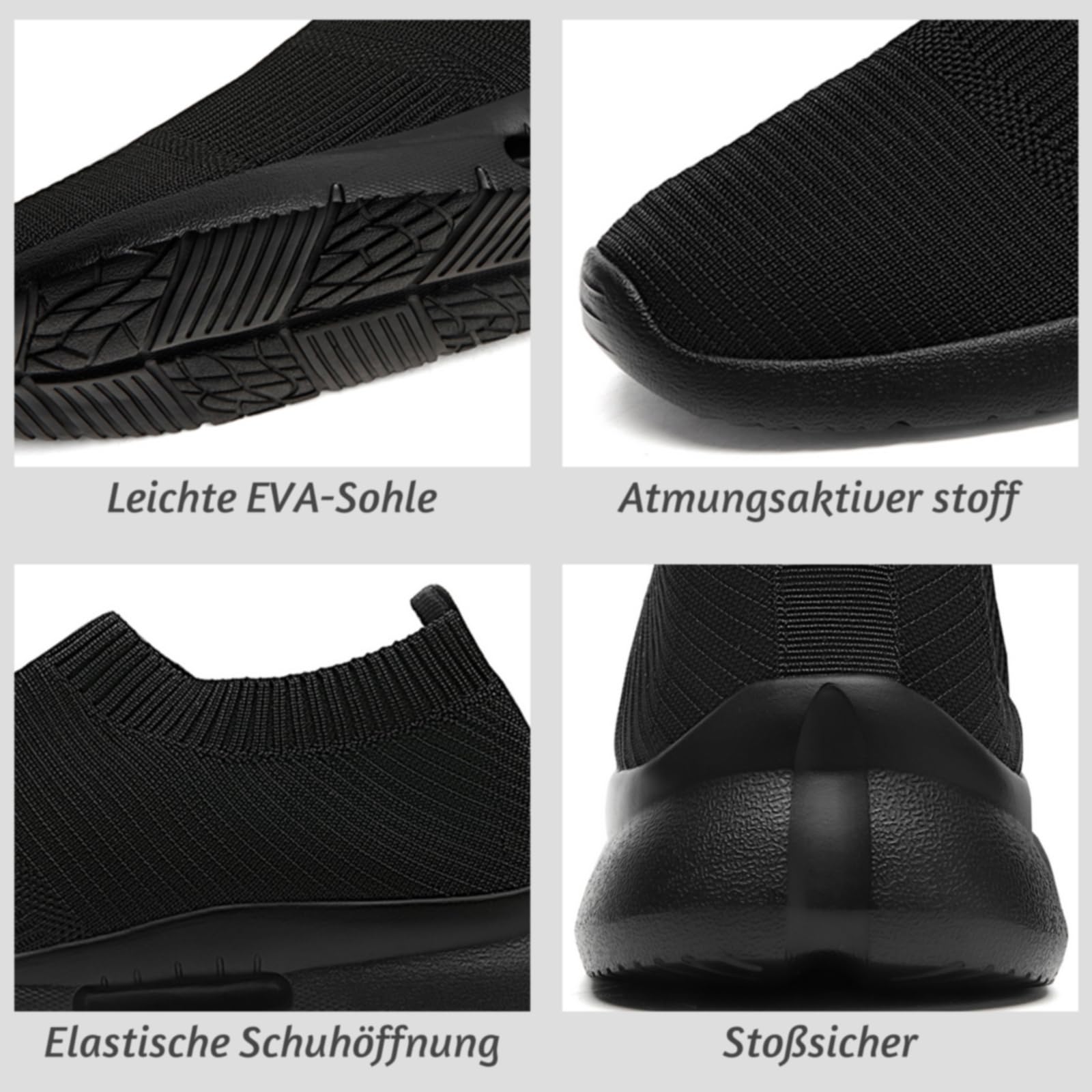 Sneaker Uomo Infilare Slip on Sneakers Scarpe Senza Lacci Scarpe da Running Corsa Leggero Corsa Camminare Scivolare Scarpe da Ginnastica Outdoor Jogging Sportive Scarpe