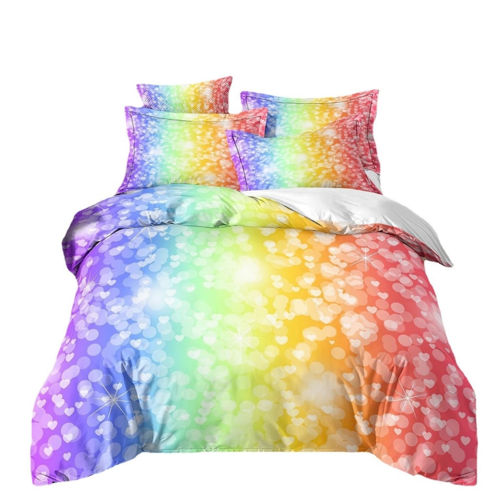 Single Duvet Cover Set Purple Heart Yellow Single Bed Duvet Cover Set