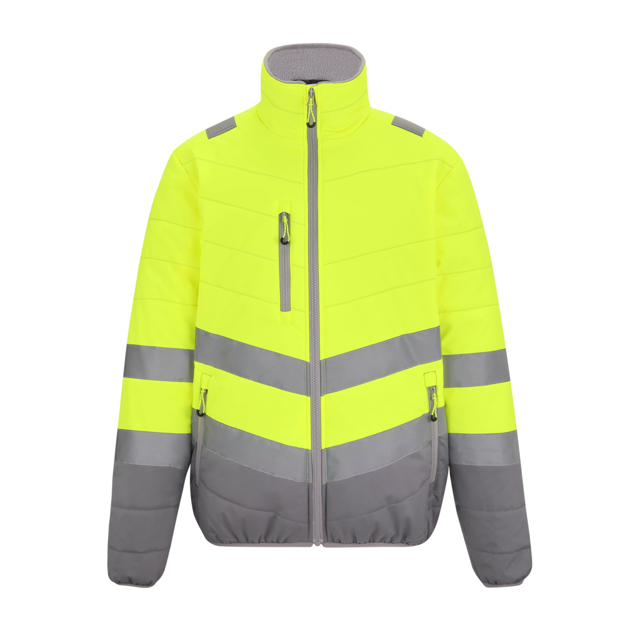 Regatta Professional Men's Thermal Baffle Hi-Vis 2-Tone Jacket, Yellow, 3XL
