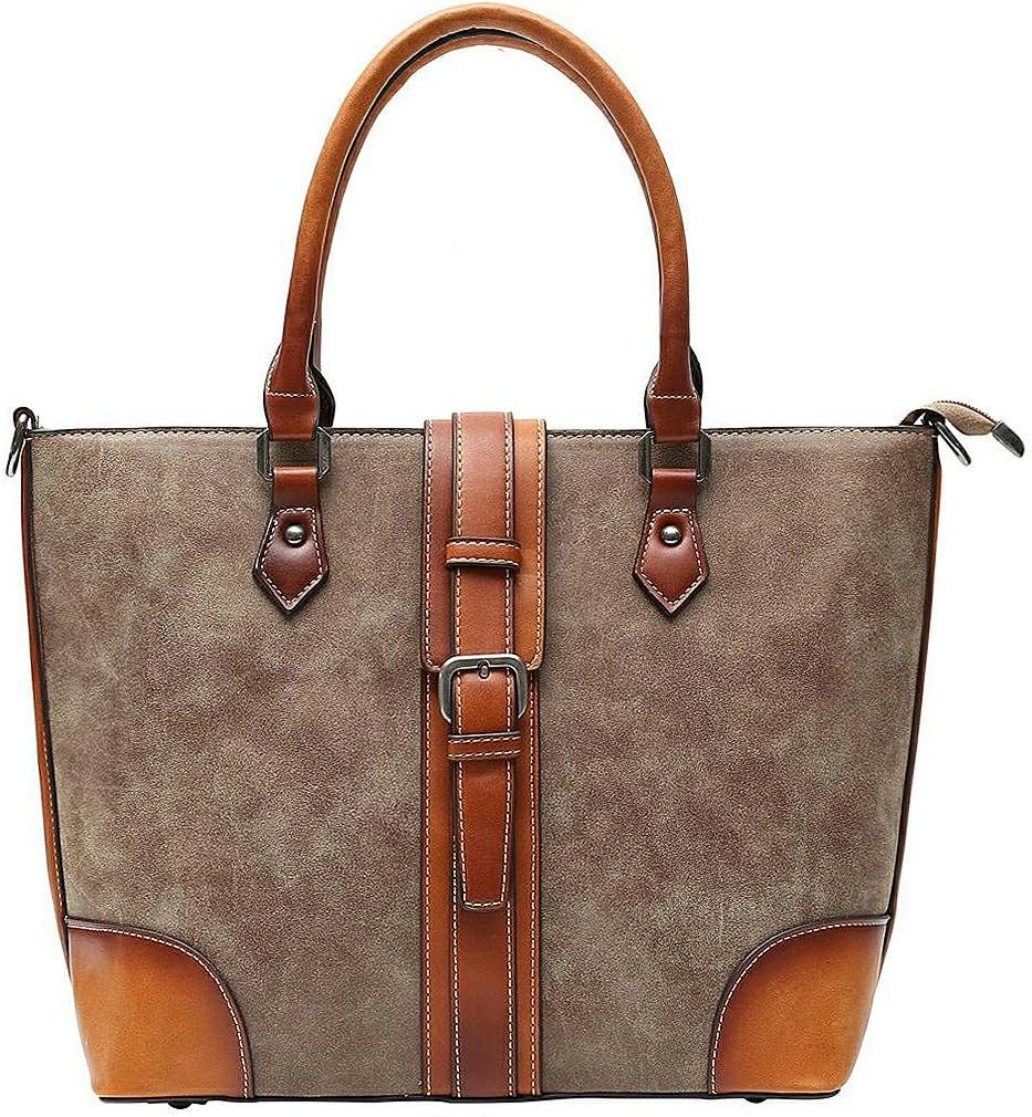 Women's Vintage Handbag Genuine Leather Tote Shoulder Bags Crossbody Bag