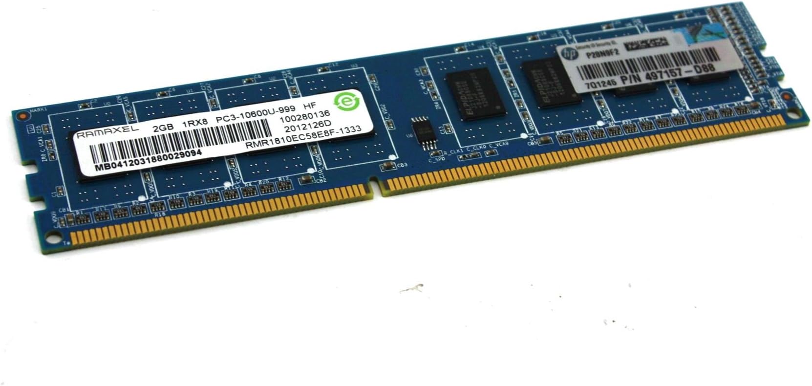 Genuine RMR1810EC58E8F-1333 Computer Memory 2GB 1Rx8 PC3-10600 497157-D88