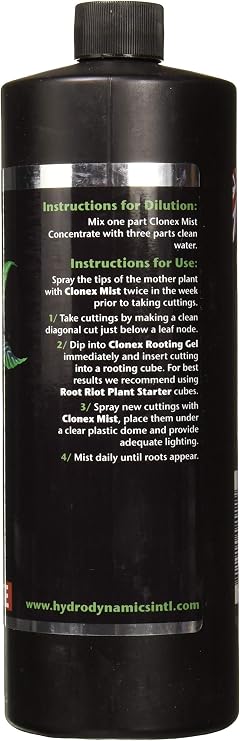 Hydrodynamics Clonex Mist Concentrate Quart (6/Cs)