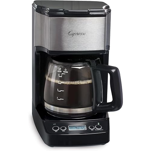 Capresso 5-Cup Mini Drip Coffee Maker, Black and Stainless Steel