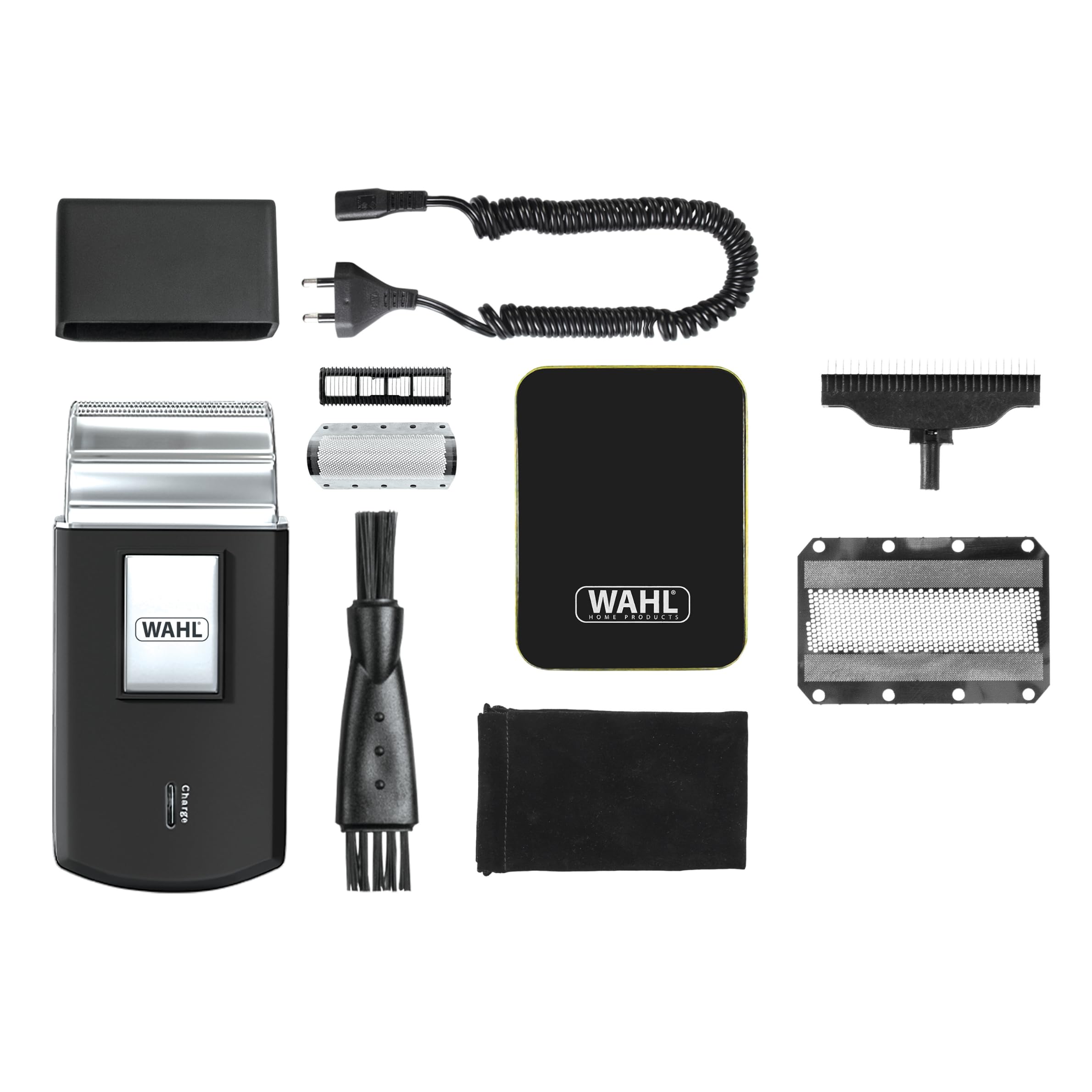 Wahl Travel Shaver Rechargeable Cordless Electric Shaver for Men - Ideal for Travel and Hair Trimming + WAHL Mobile Shaver Foil - Replacement Parts, Personal Care Accessories
