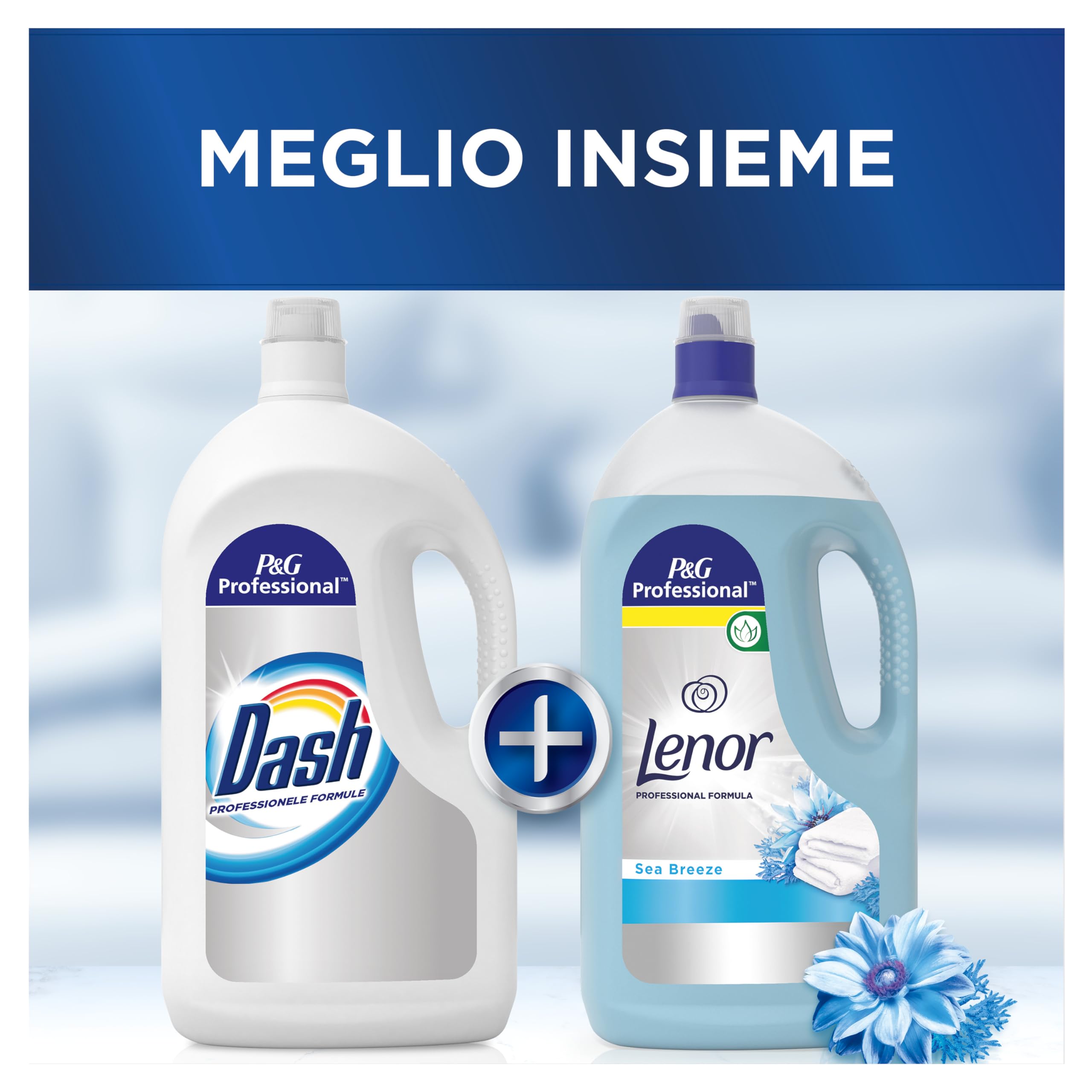 Dash Professional Detersivo Lavatrice Liquido, 160 Lavaggi, 8 Litri (2 X 4 L), Formula Professionale per Rimuove Le Macchie Ostinate Dal Primo Lavaggio, Bianco più a lungo, Per Uso Professionale