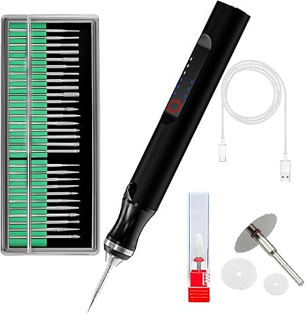 Kit di penna per incisione senza fili per gioielli, legno, metallo ...